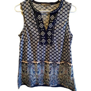 89th & MADISON EUC WOMENS SLEEVELESS TOP SHIRT BLOUSE SUMMER TANK SPRING SIZE S